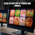 Antarmuka kasino online menampilkan slot PG Soft dengan RTP tinggi