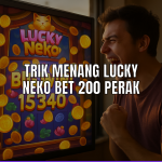 Player menang di slot Lucky Neko dengan bet 200 perak.